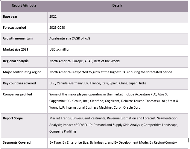 Software Consulting Market